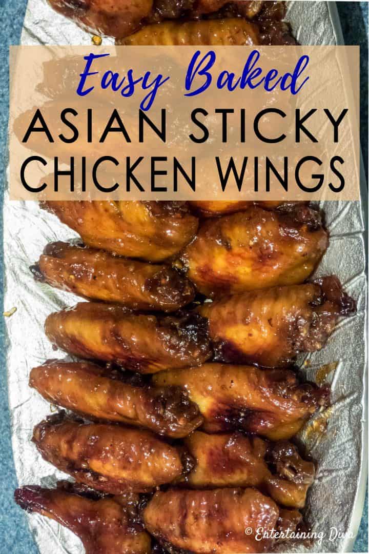 Easy baked sticky Chinese chicken wings
