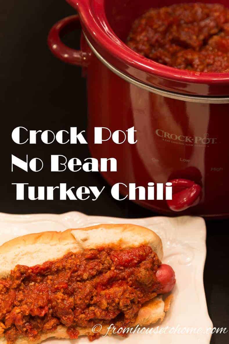 Crock Pot No Bean Turkey Chili