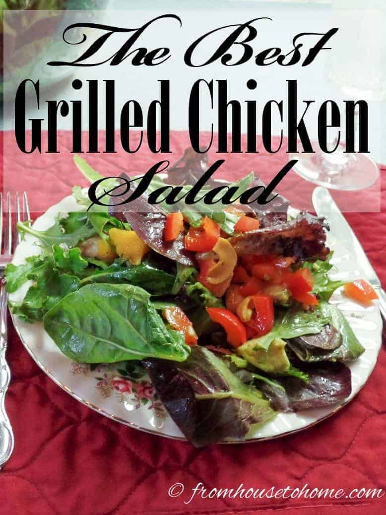 The Best Grilled Chicken Salad | www.entertainingdiva.com/recipes