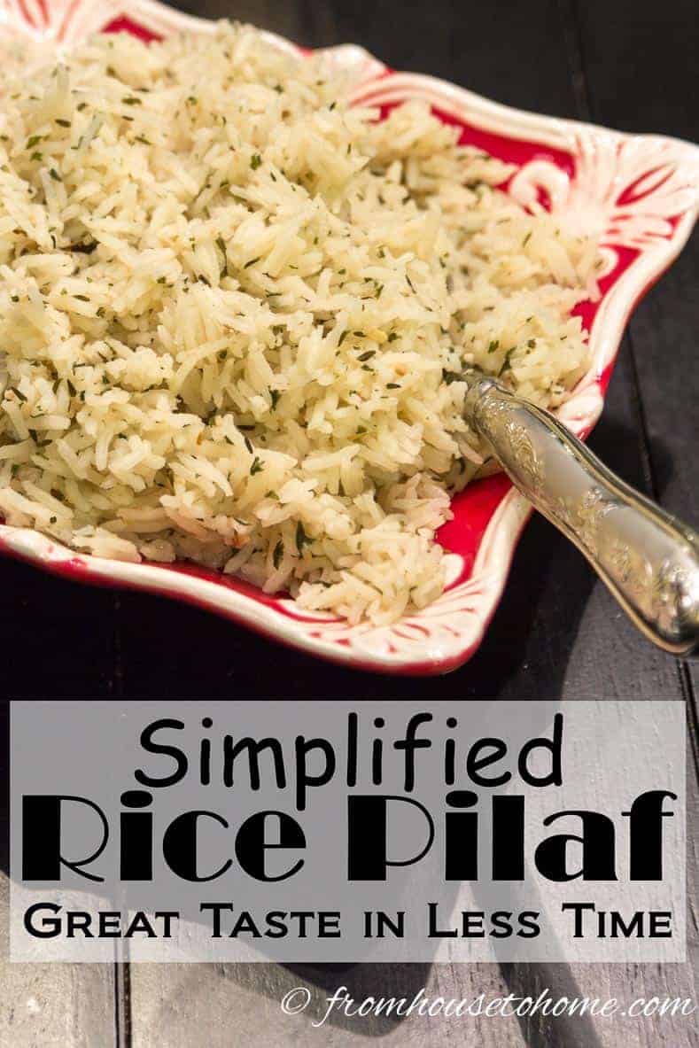 Simplified Rice Pilaf: Great taste in less time