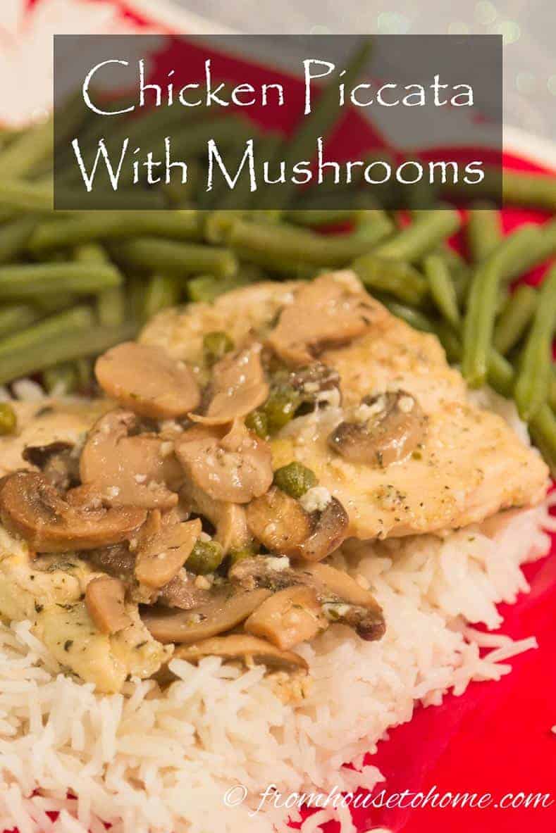 Chicken Piccata with Mushrooms