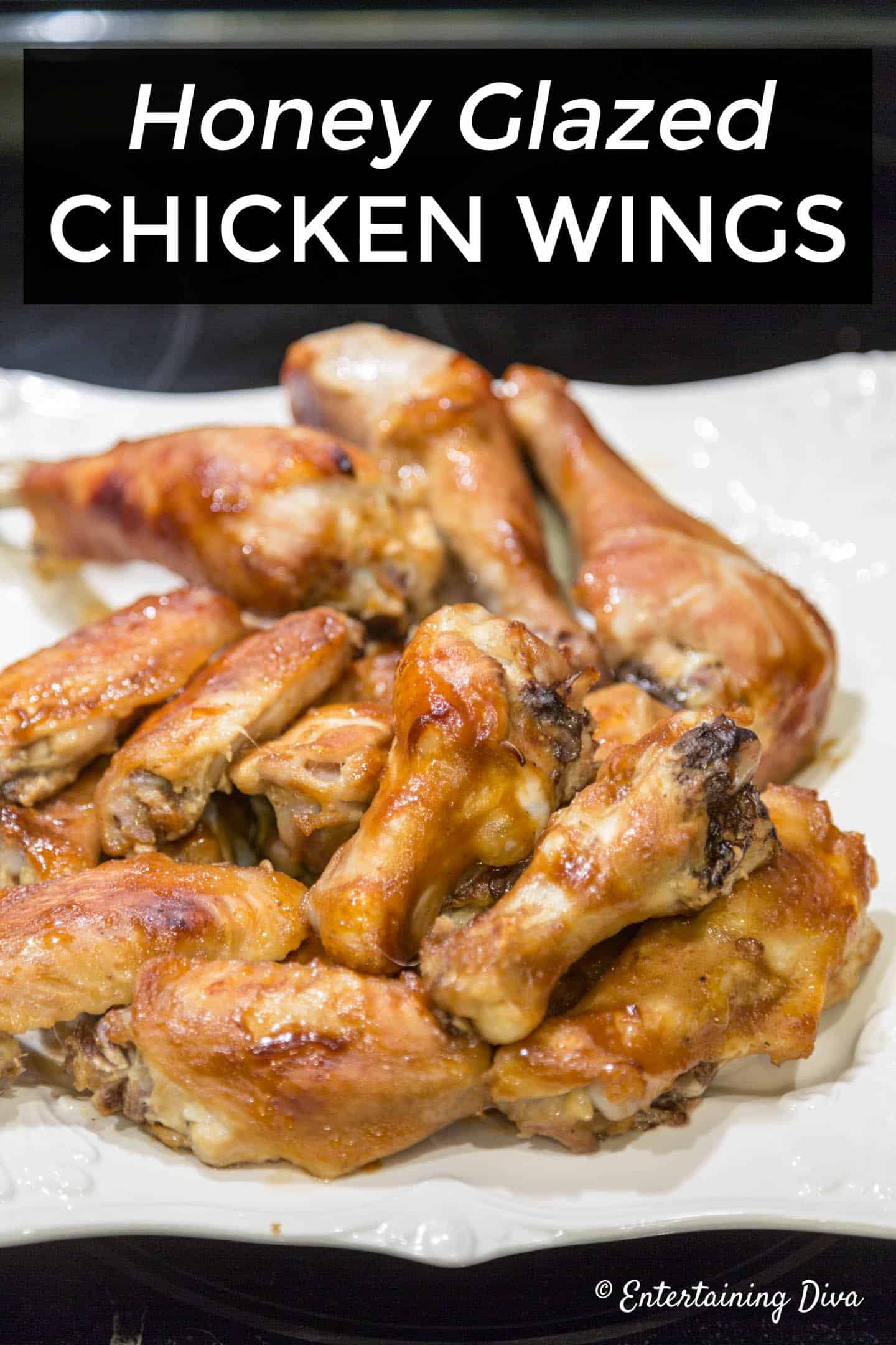 simple honey mustard glazed chicken wings (made in the oven)