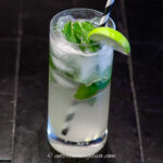 The finished mojito mocktail