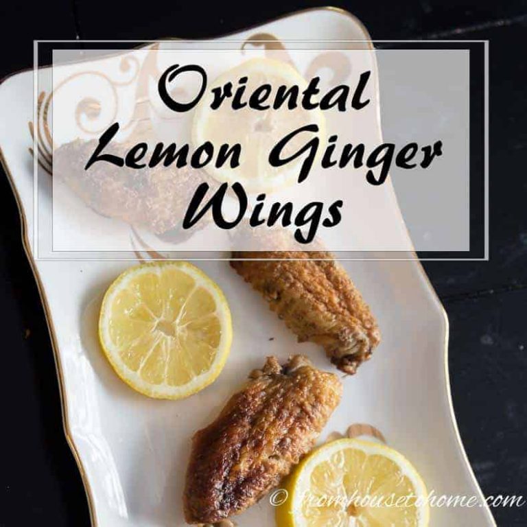 Lemon Ginger Baked Wings