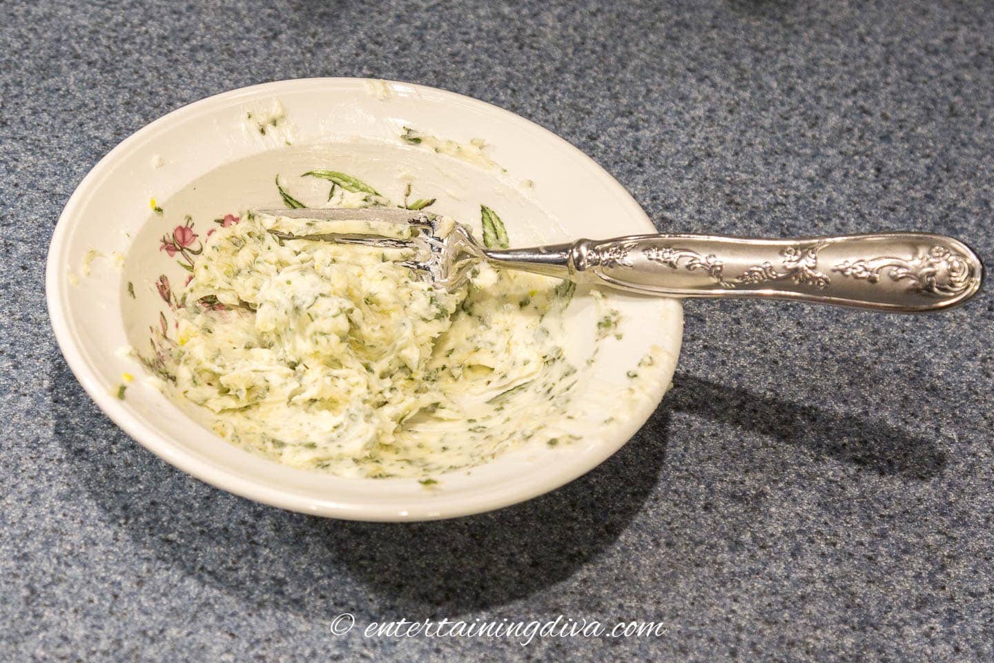 Garlic butter in a bowl