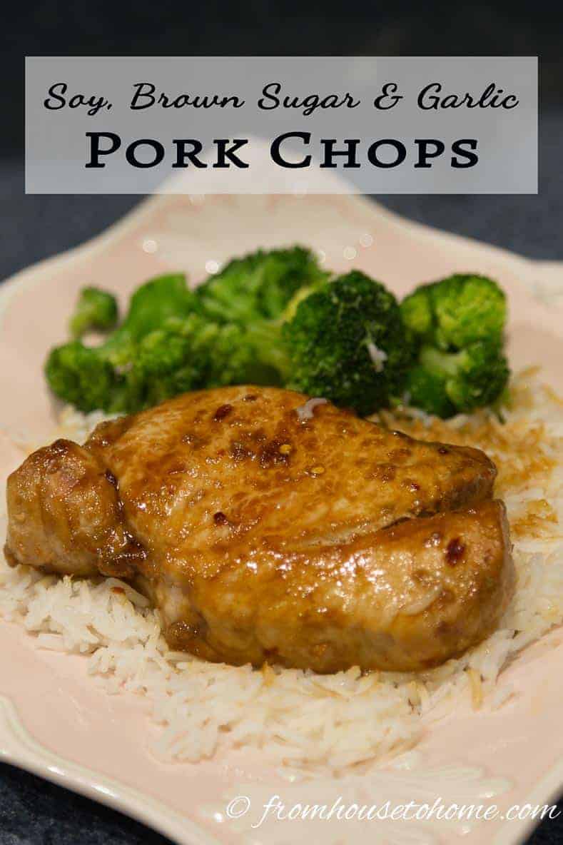 Looking for a quick and easy weeknight meal? Try this recipe for Soy, Brown Sugar and Garlic Pork Chops