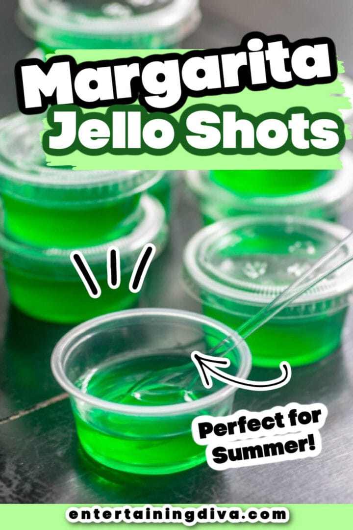 margarita jello shots with lime jello