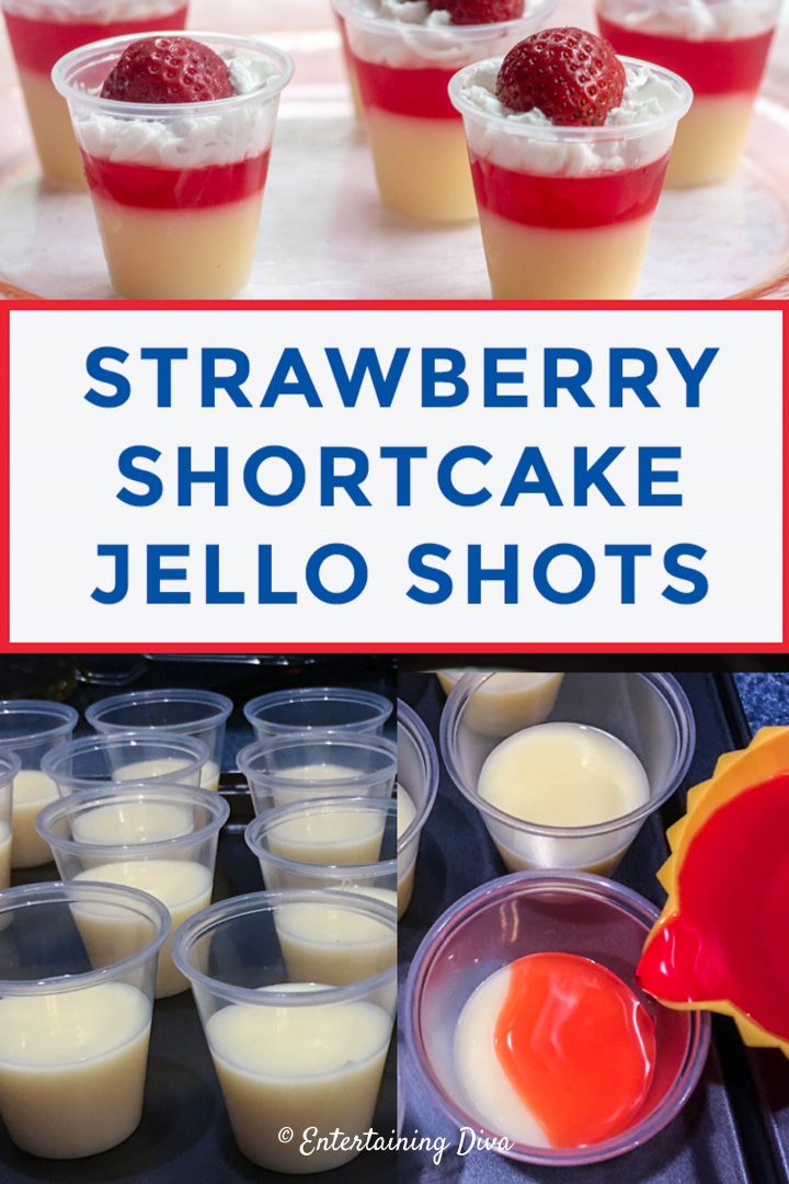 how to make strawberry shortcake jello shots