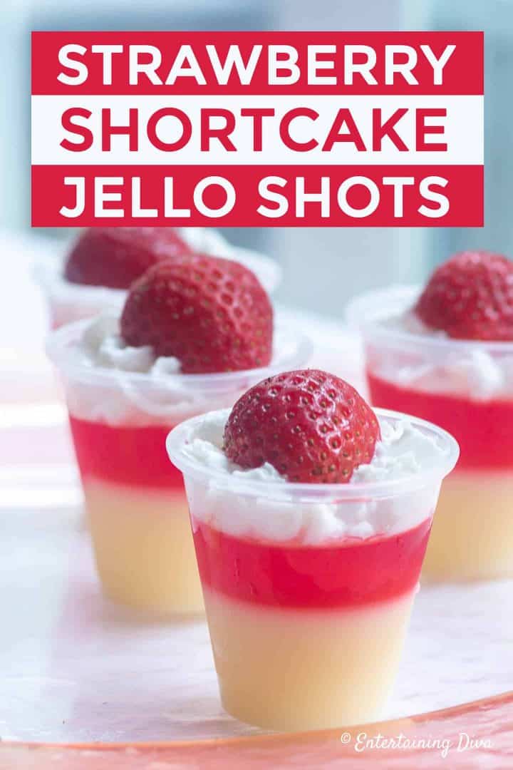 strawberry shortcake jello shots