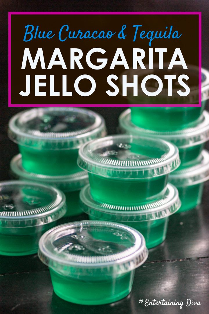 Blue Curacao and Tequila Margarita Jello Shots Recipe