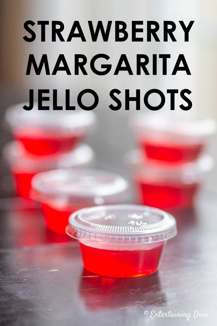 Easy Strawberry Margarita jello shots recipe