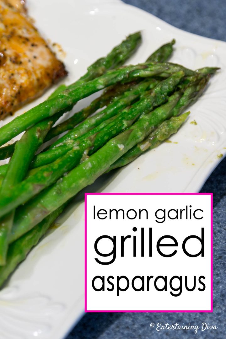 lemon garlic grilled asparagus