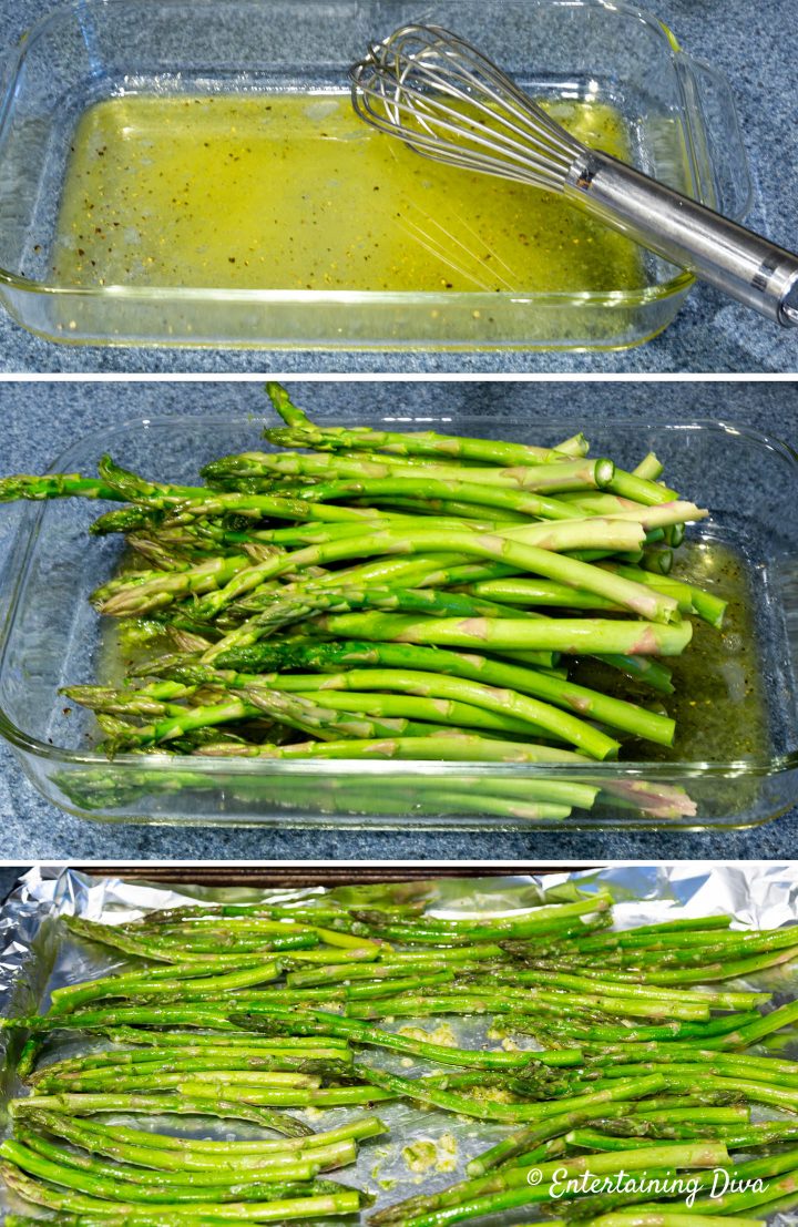 how to make lemon garlic grilled asparagus