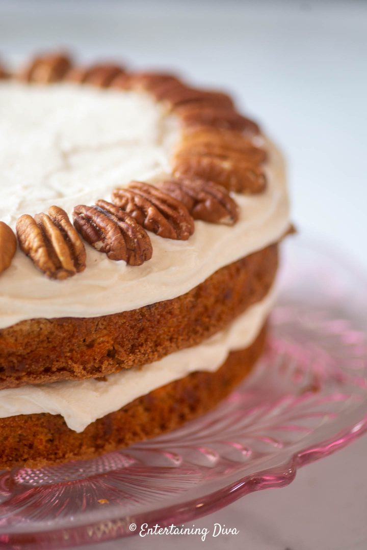 Carrot cake as a layer cake