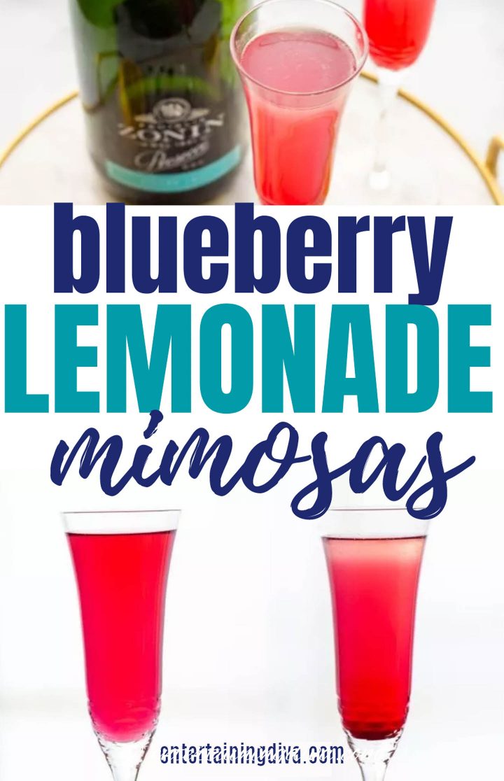 blueberry lemonade mimosas