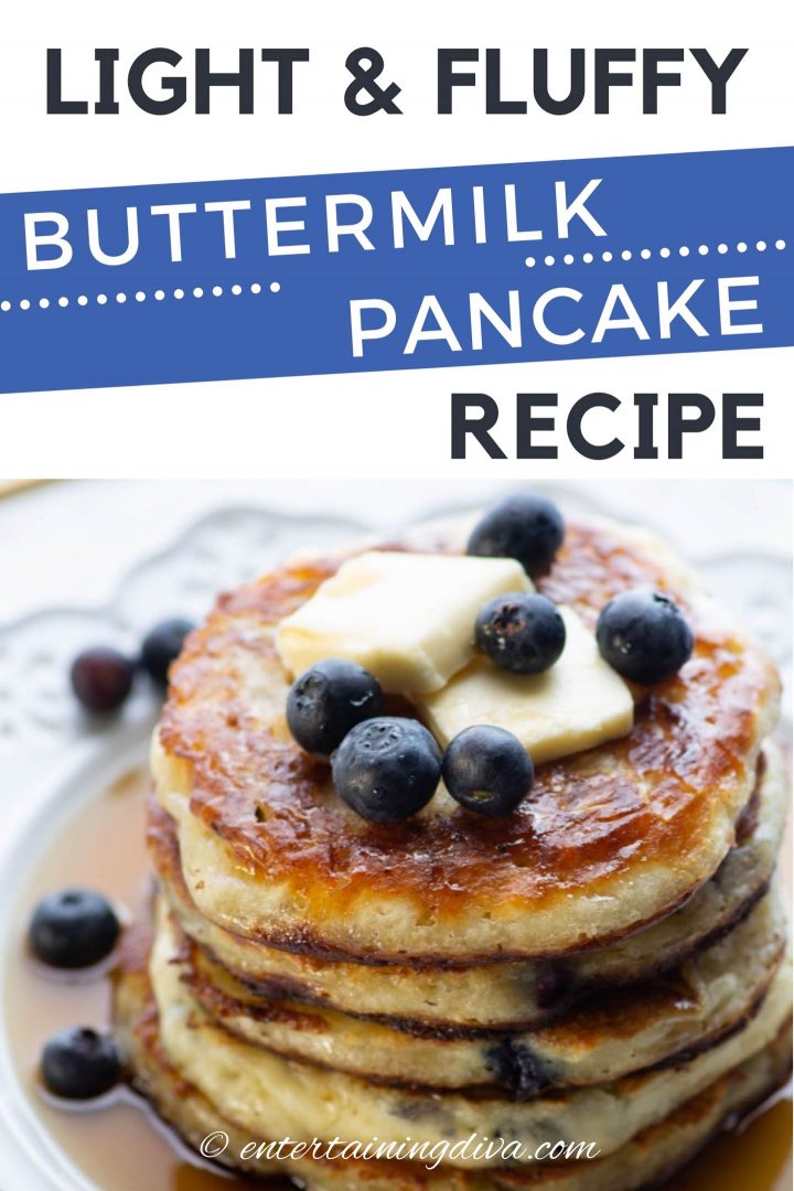 Light and fluffy buttermilk pancake recipe