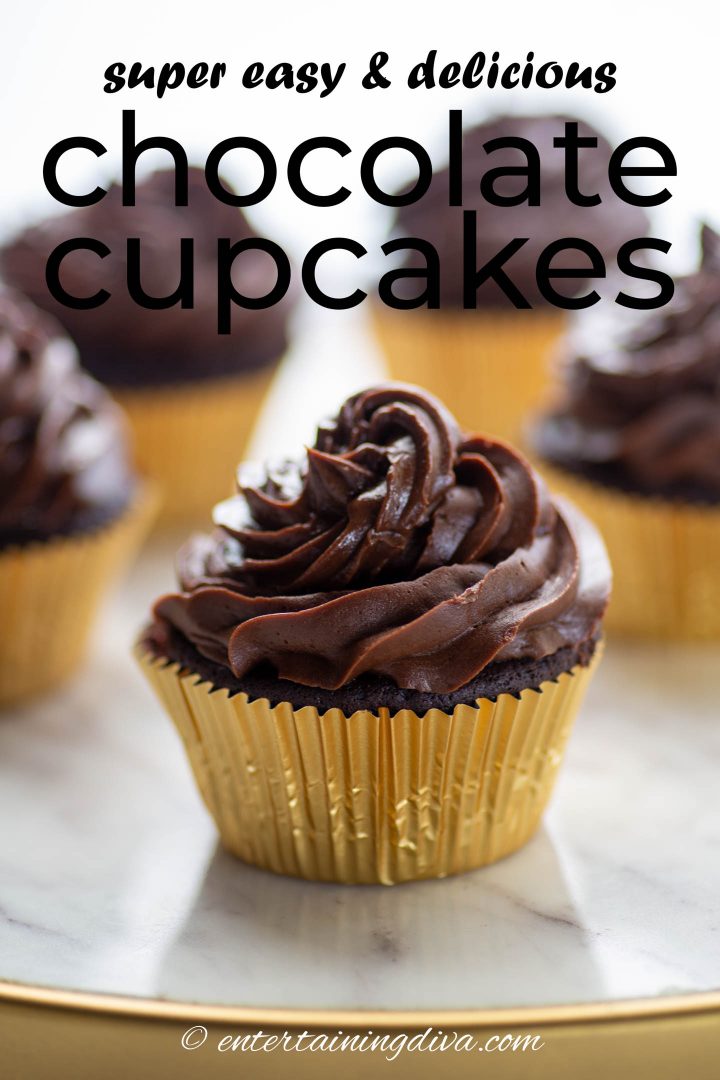 super easy and delicious chocolate cupcakes recipe