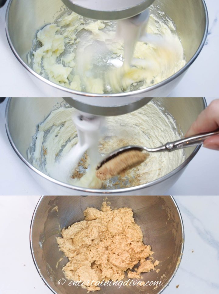 How to cream the butter and brown sugar