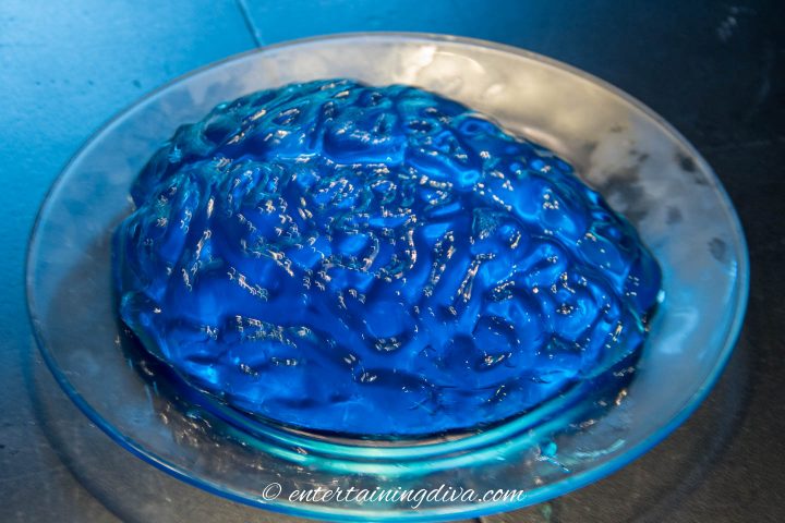 jello brains on a plate