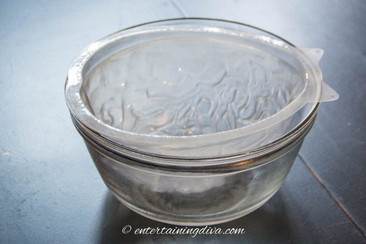 brain jello mold inside of a bowl