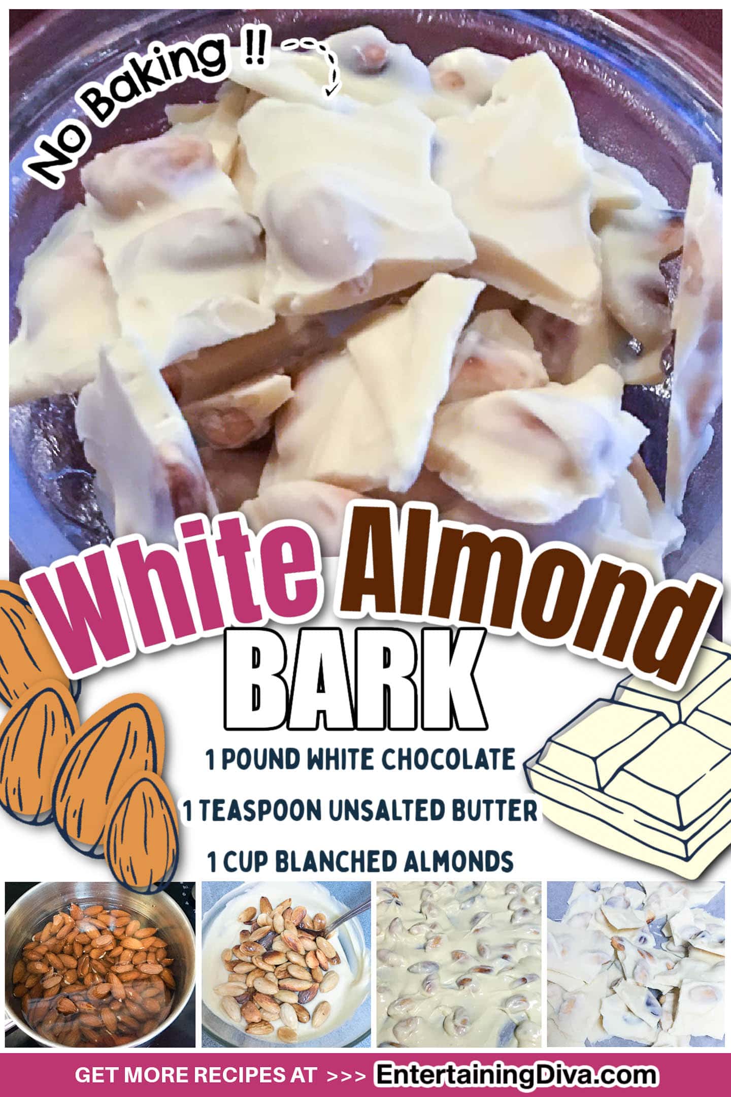 White almond bark