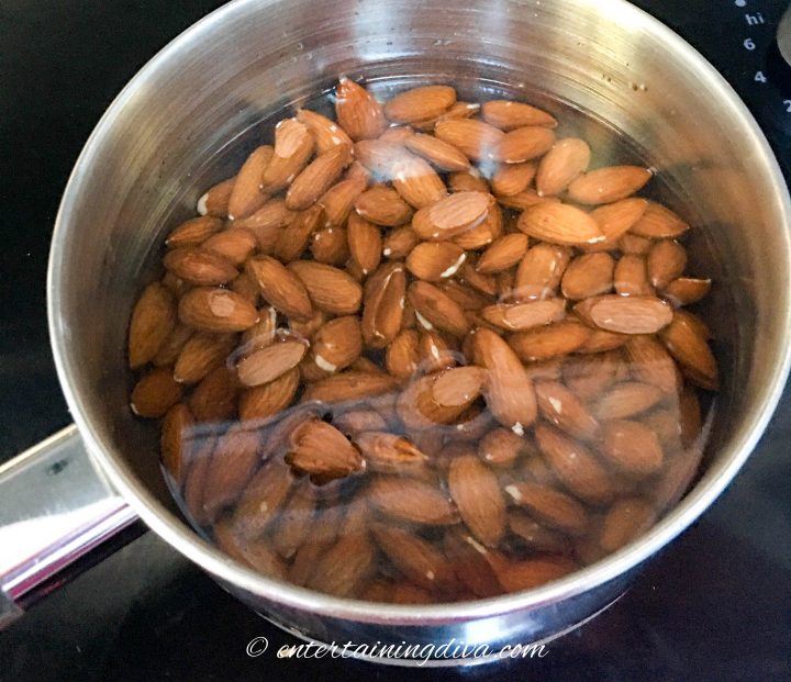 how to blanch almonds