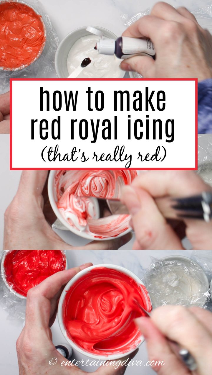 how to make red royal icing (that's really red)