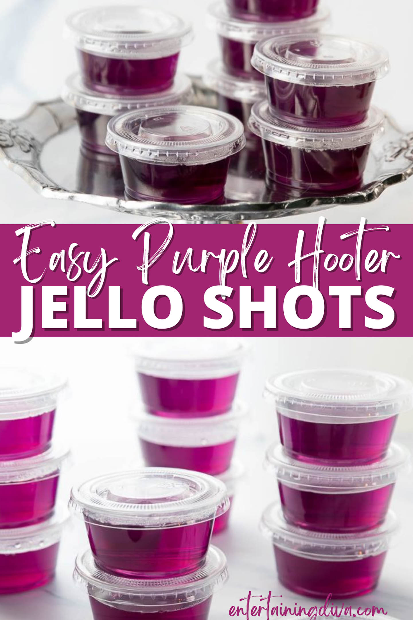 Purple Hooter Layered Jello Shots Recipe
