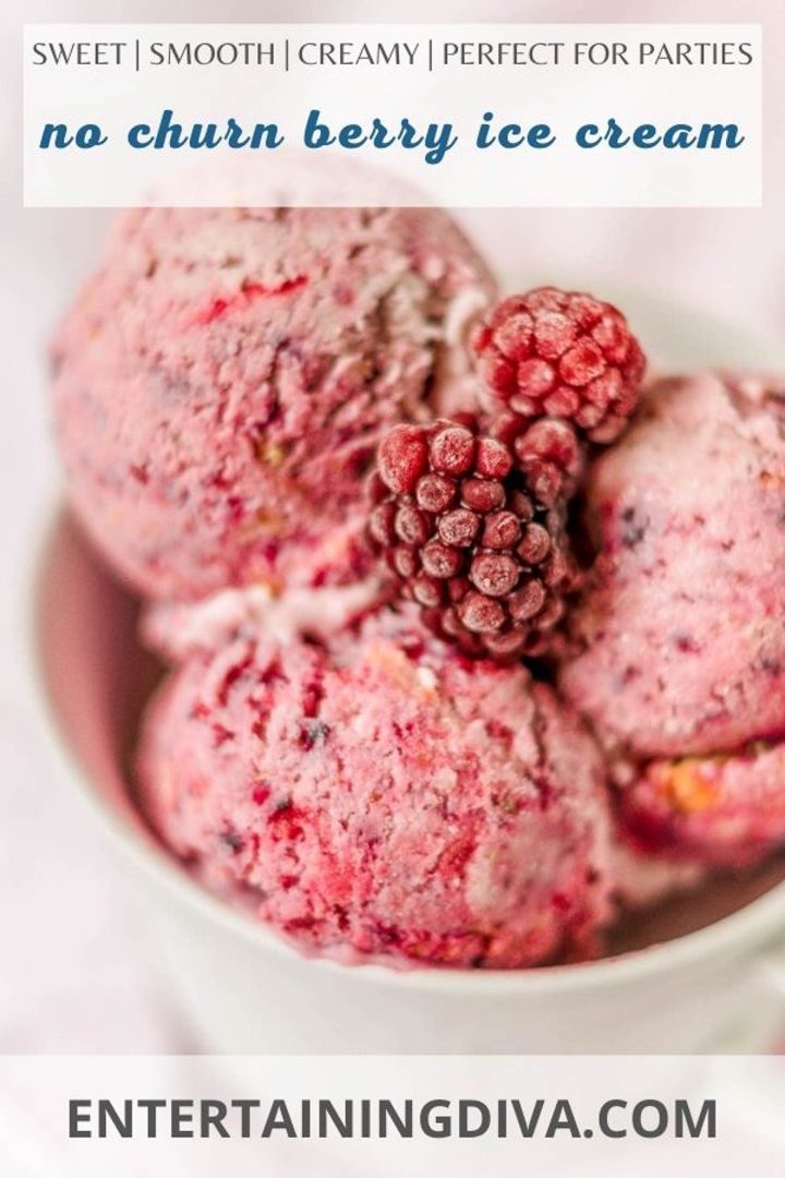 no churn berry ice cream