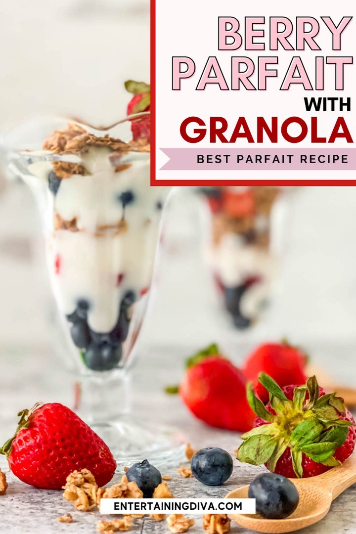 Berry parfait with granola