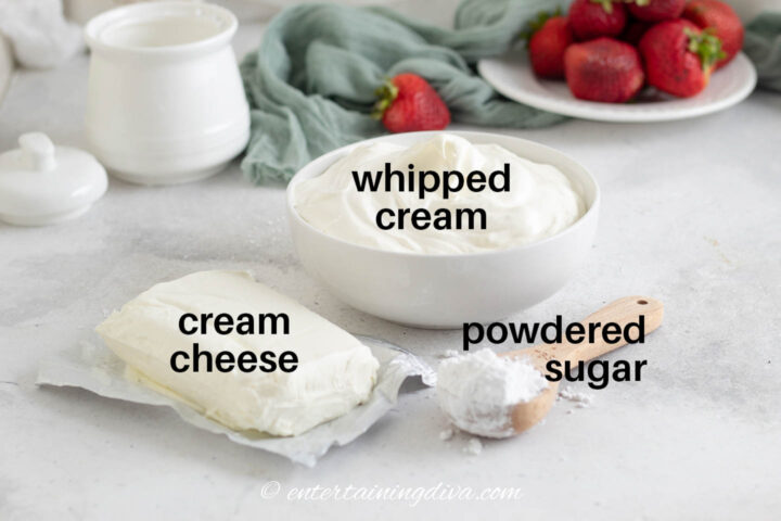 cream cheese fruit dip ingredients