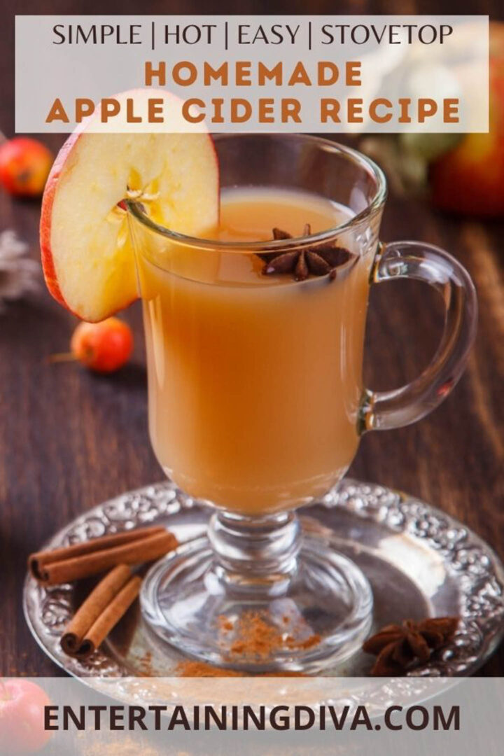 homemade spiced apple cider from scratch