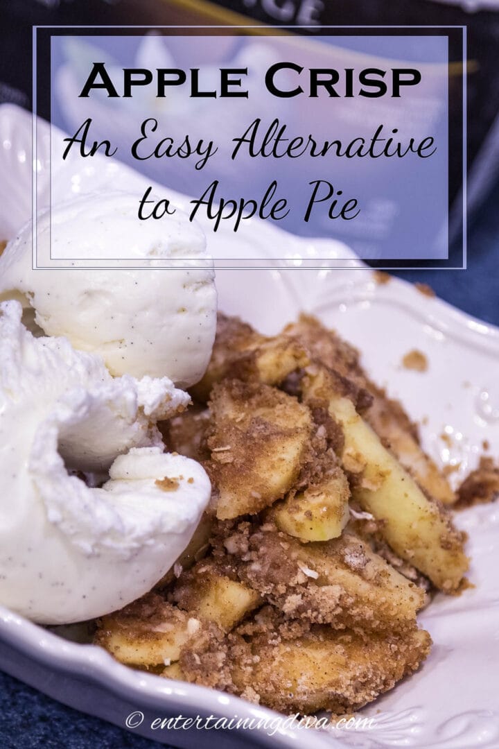 Old-fashioned apple crisp recipe (an easy alternative for apple pie)