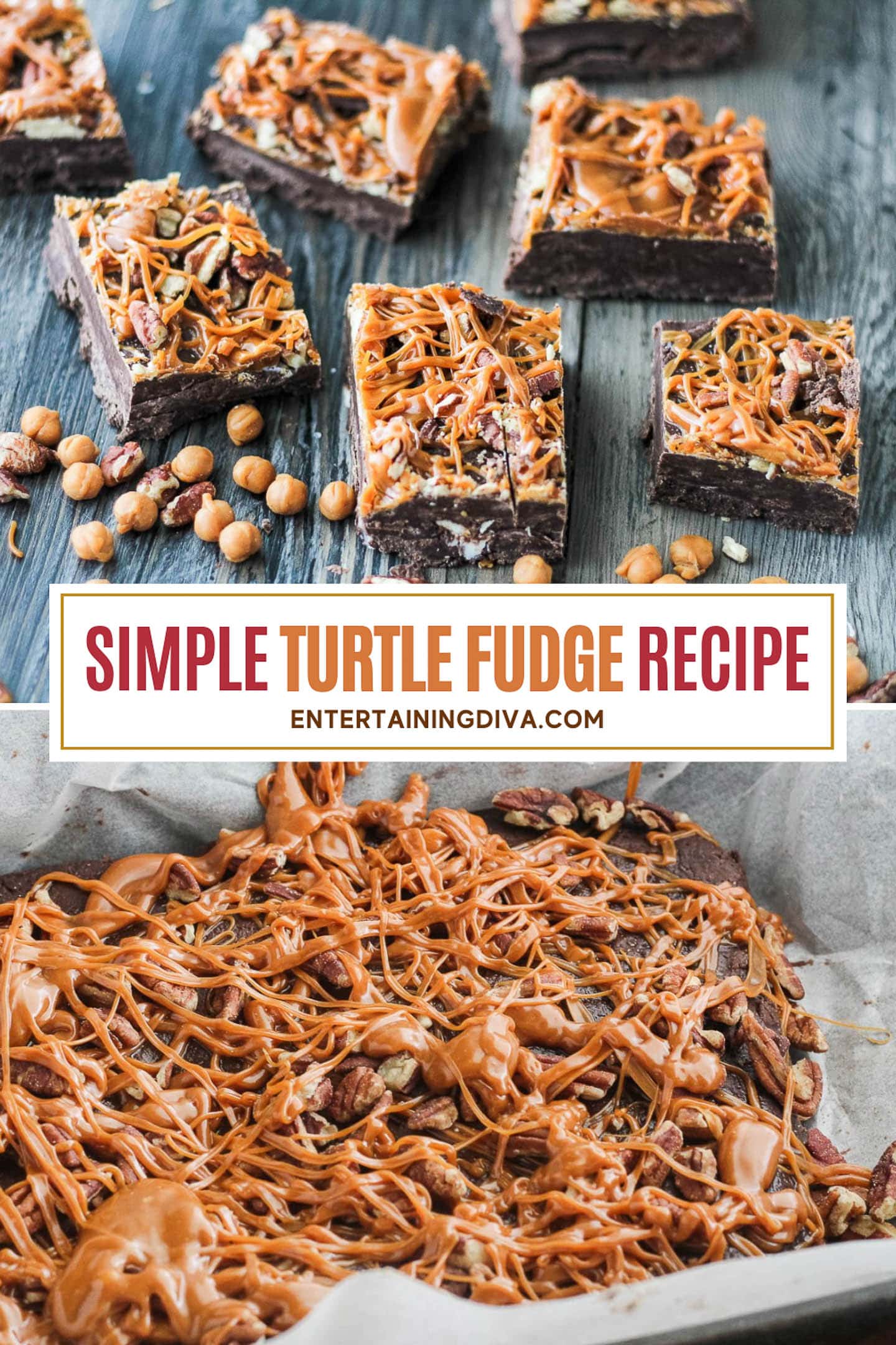 easy turtle fudge recipe
