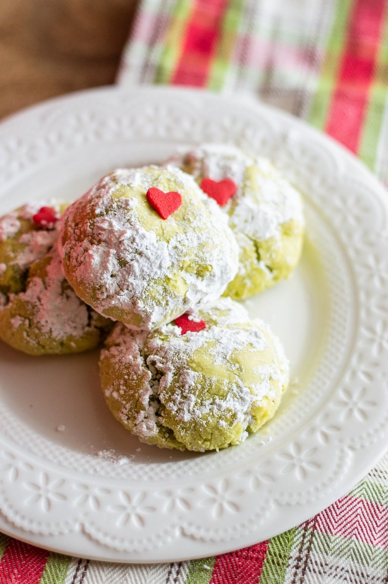4-ingredient grinch cookies