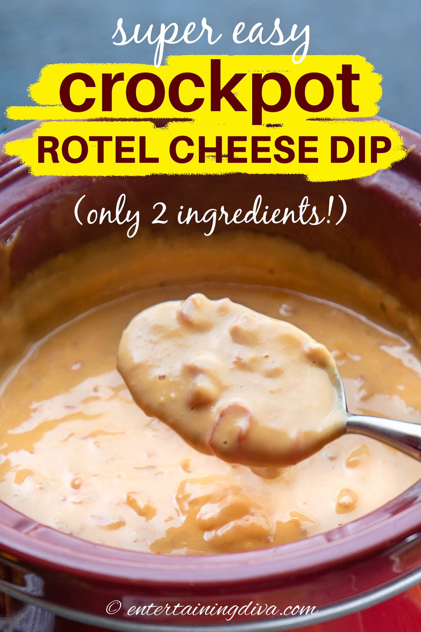 easy crockpot velveeta rotel cheese dip recipe