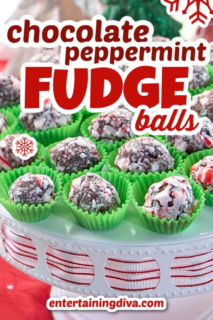 peppermint chocolate fudge balls