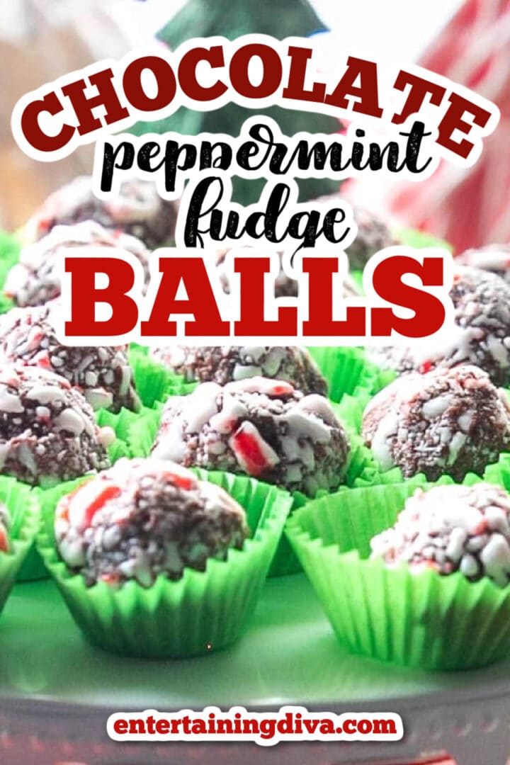 peppermint chocolate fudge balls