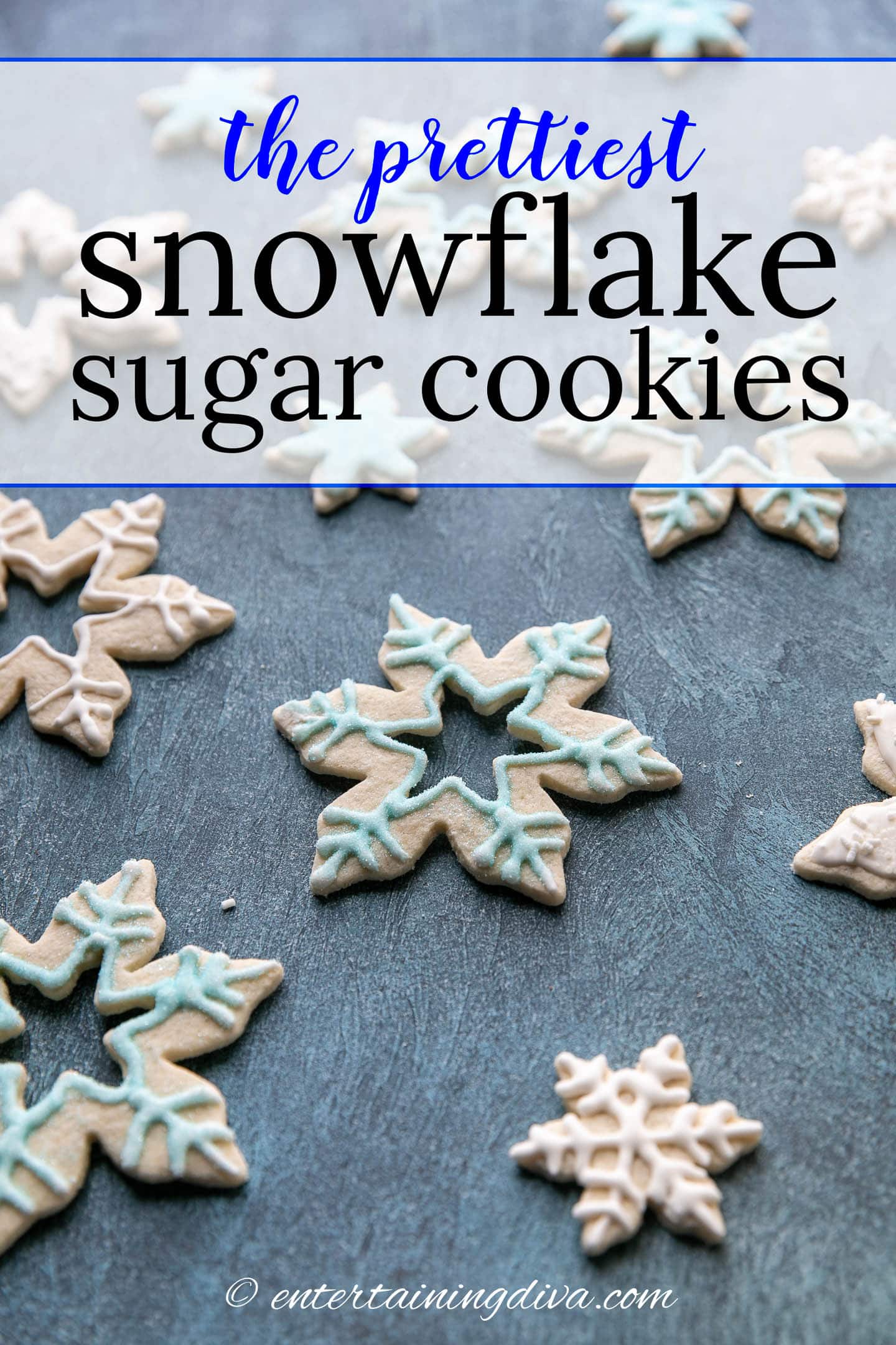 the prettiest snowflake sugar cookies recipe
