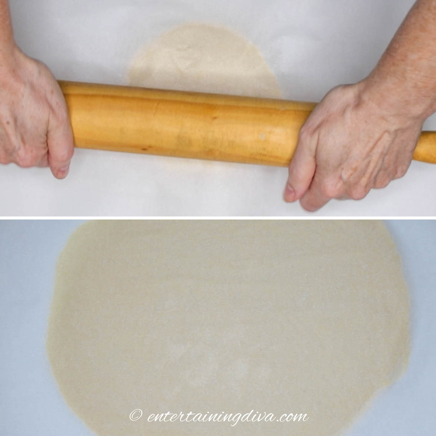 How to roll out cookie dough with a rolling pin