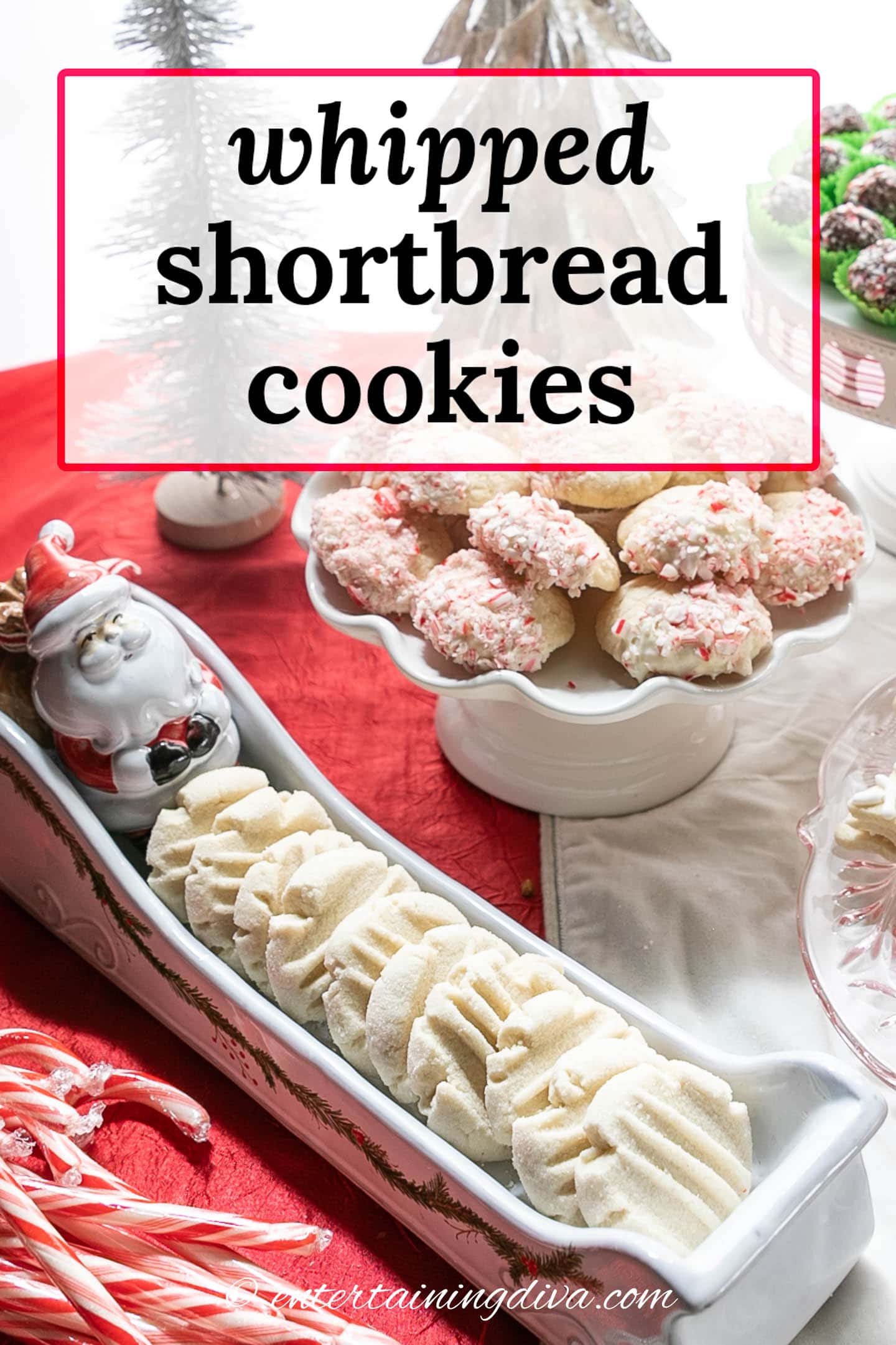 quick & easy whipped shortbread cookies with cornstarch