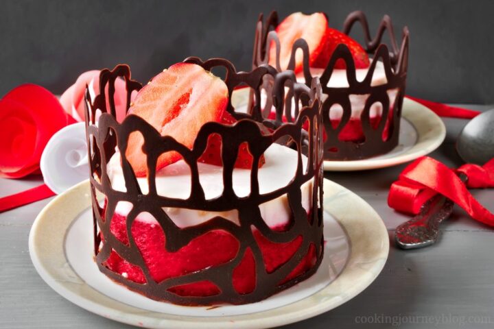 Healthy and elegant strawberry dessert