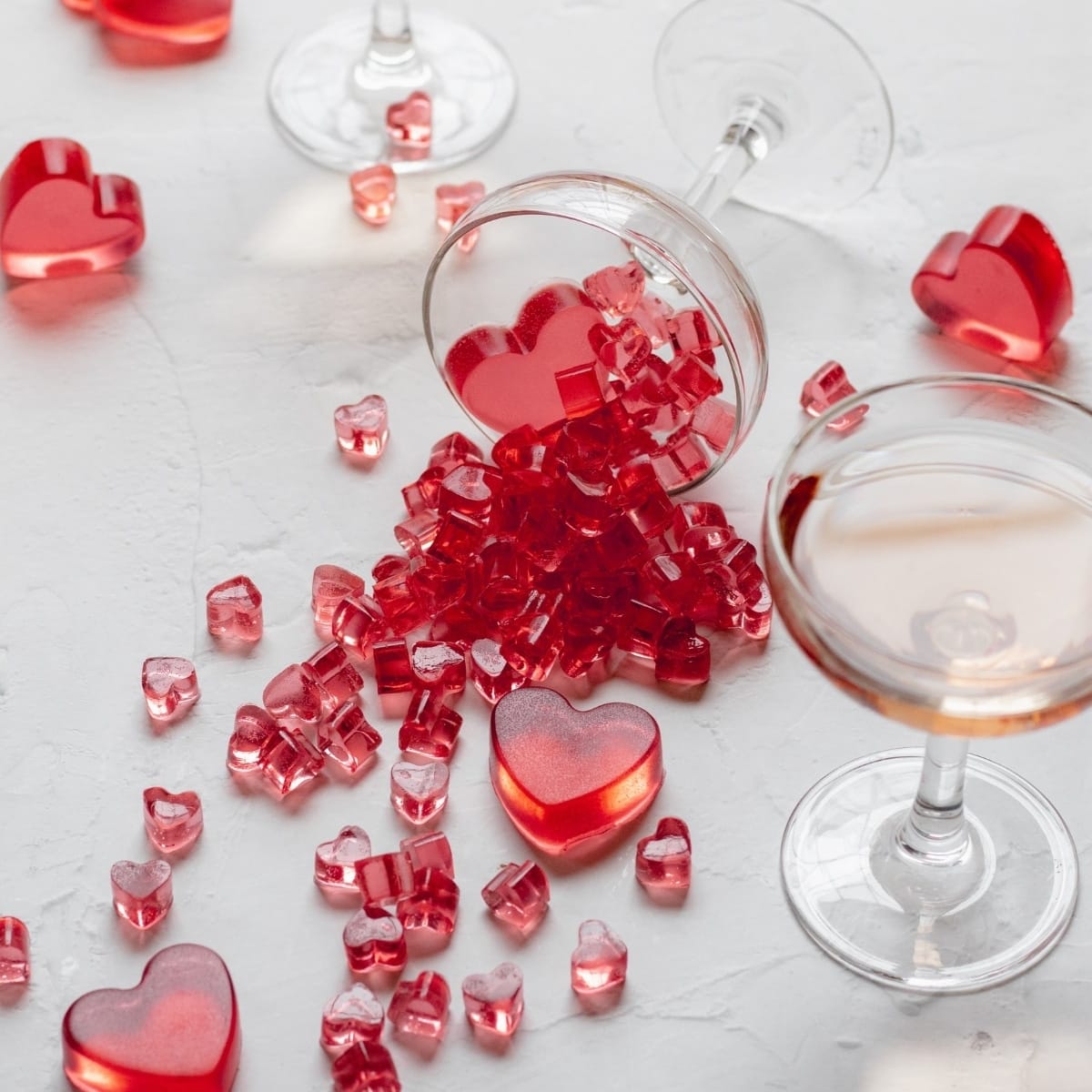 heart shaped rose gummies
