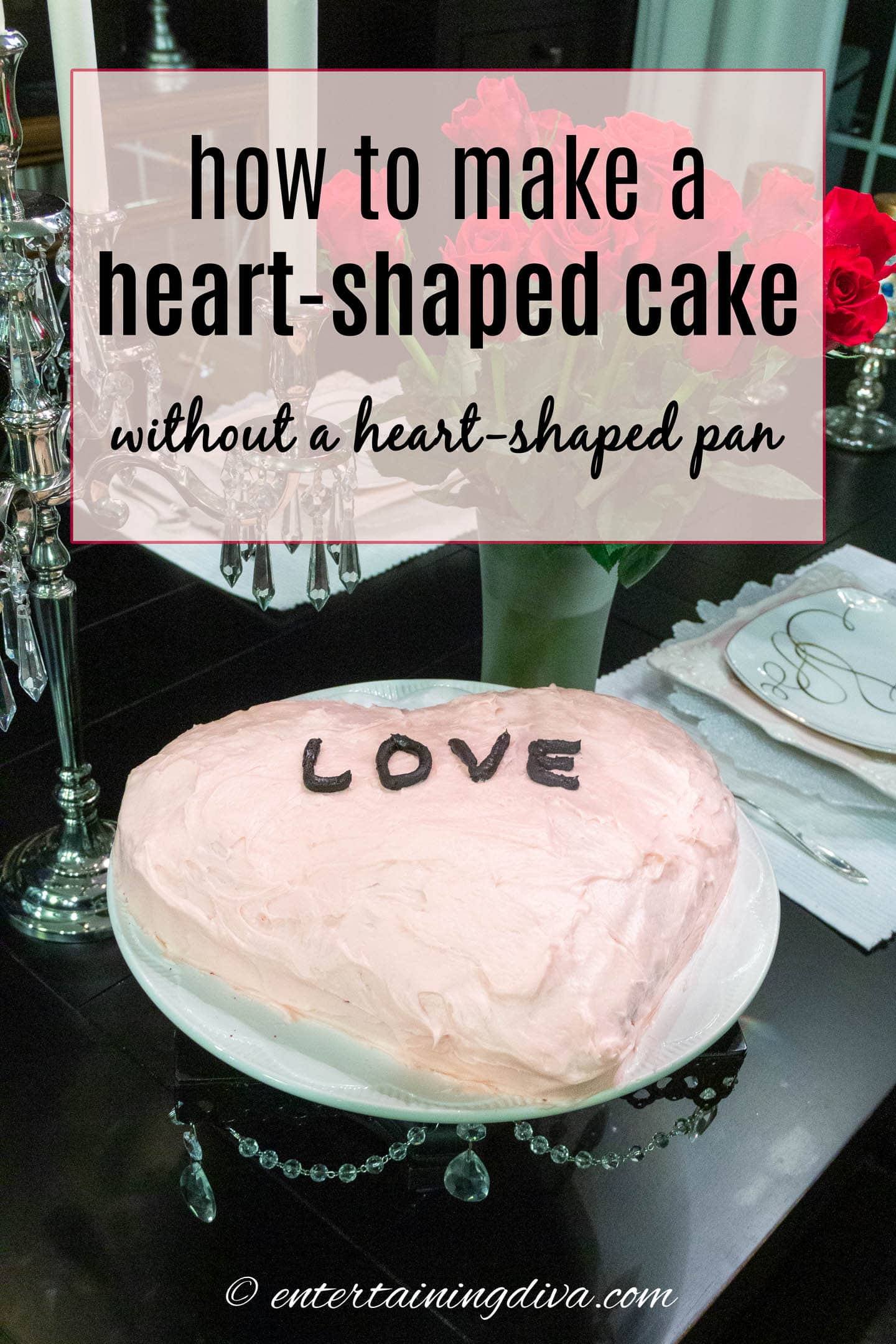 how to make a heart-shaped cake without a heart-shaped pan