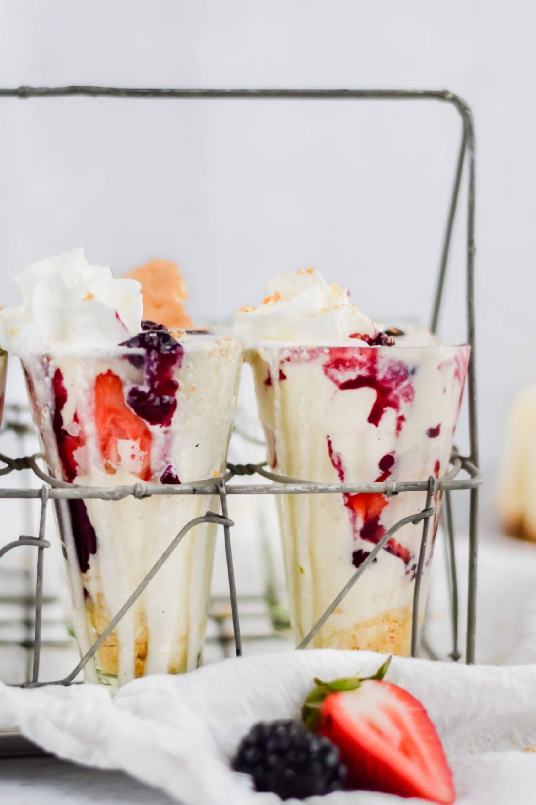 triple berry cheesecake milkshake