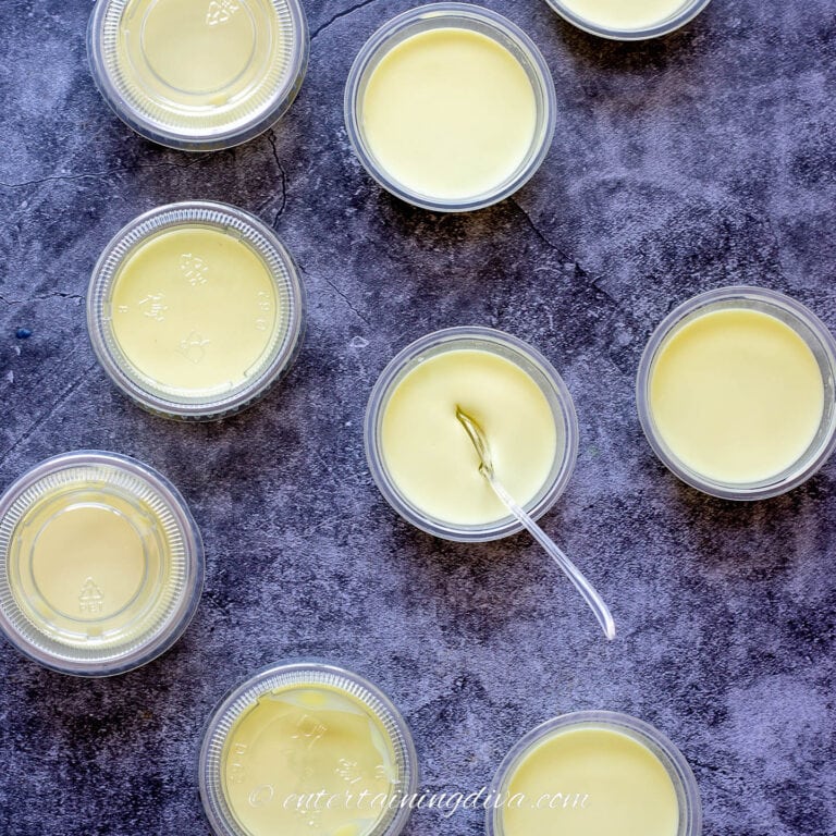 Creamy Piña Colada Jello Shots With Pineapple Jello & Coconut Milk