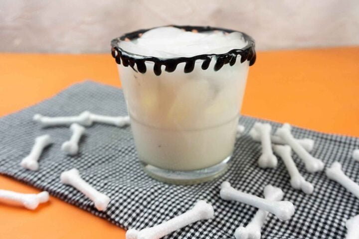Jack Skellington bone white Halloween cocktail