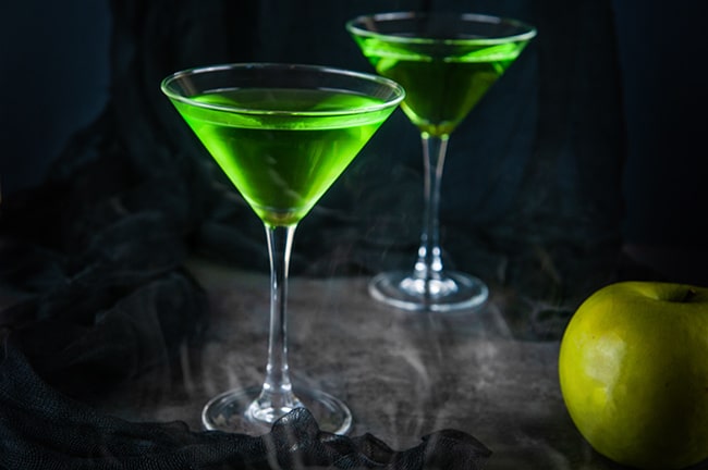 2 Poison Apple Martinis
