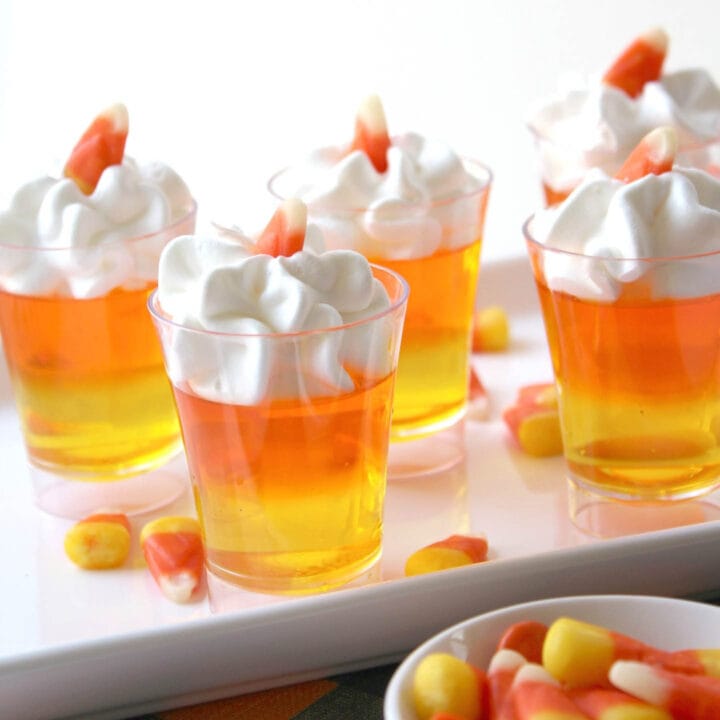 easy candy corn jello shots