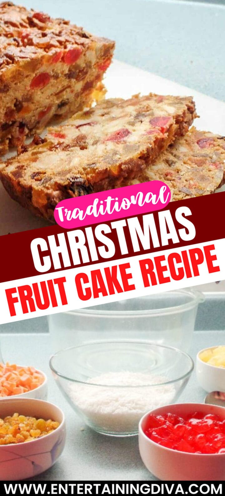 Traditional Christmas Fruit Cake With A Twist
